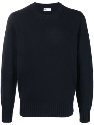 DOPPIAA crew neck knitted sweater - Blue
