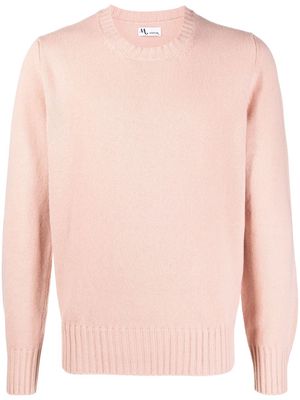 DOPPIAA crew neck knitted sweater - Pink