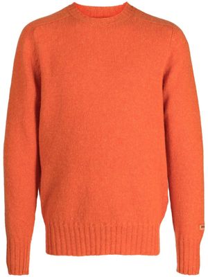 Doppiaa crew-neck virgin wool jumper - Orange