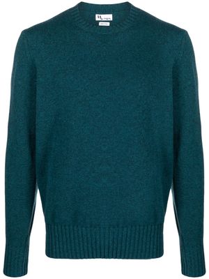 Doppiaa crew-neck wool-blend jumper - Blue