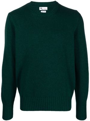 Doppiaa crew-neck wool-blend jumper - Green