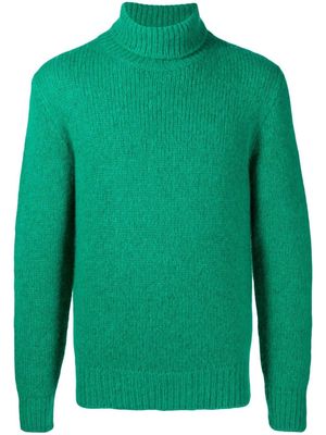 Doppiaa roll-neck knitted jumper - Green