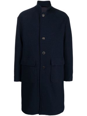 Doppiaa single-breasted wool coat - Blue