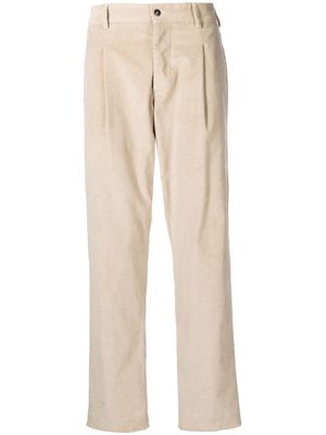 Doppiaa straight-leg corduroy trousers - Brown