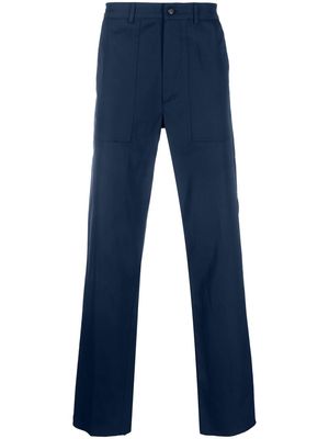 Doppiaa tailored straight-leg trousers - Blue