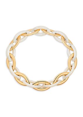 Doppio Senso 18K Rose Gold & Mother-Of-Pearl Chain Necklace