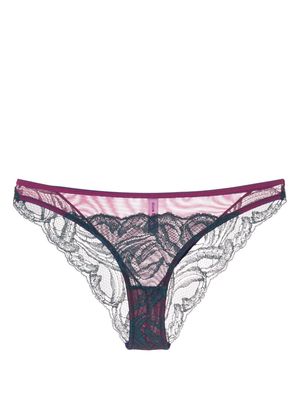 Dora Larsen Brea lace briefs - Purple