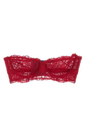 Dora Larsen Constance lace strapless bra - Red