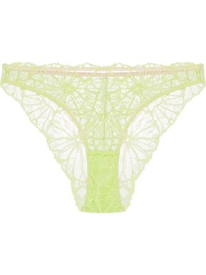 Dora Larsen Effie lace briefs - Green