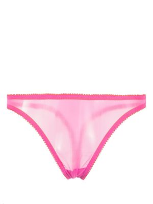 Dora Larsen Pixie Clean tulle thong - Pink