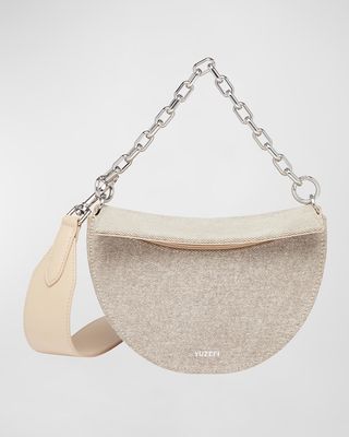 Doris Chain Canvas Top-Handle Bag
