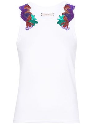 Dorothee Schumacher bead-embroidered tank top - White