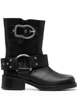Dorothee Schumacher buckle-detail leather ankle boots - Black