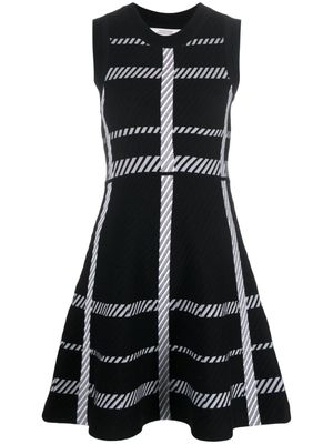 Dorothee Schumacher check-pattern sleeveless dress - Black