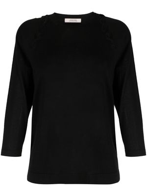 Dorothee Schumacher cut-out knit blouse - Black