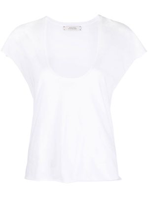 Dorothee Schumacher deep U-neckline T-shirt - White