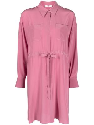 Dorothee Schumacher drawstring-waist silk shirtdress - Pink