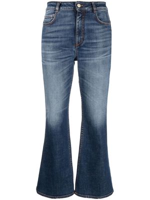Dorothee Schumacher flared cropped jeans - Blue