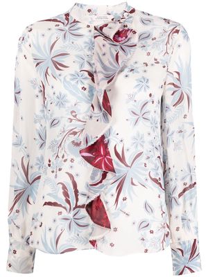 Dorothee Schumacher floral-print long-sleeve blouse - White