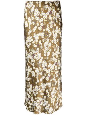 Dorothee Schumacher floral-print midi skirt - Green