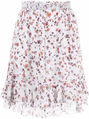 Dorothee Schumacher floral-print ruffle skirt - Grey