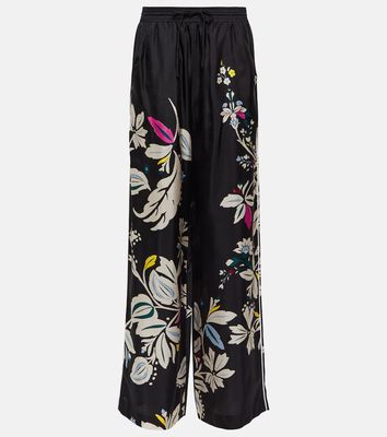 Dorothee Schumacher Floral wide-leg silk pants