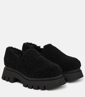 Dorothee Schumacher Furry Chic shearling platform loafers