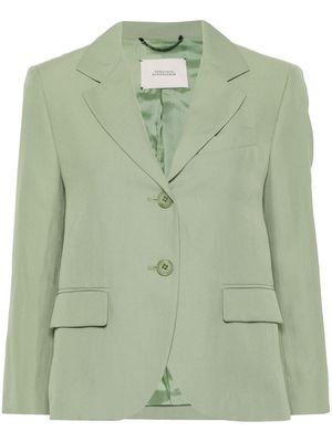 Dorothee Schumacher linen cropped blazer - Green