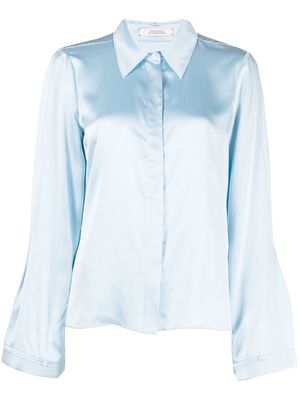 Dorothee Schumacher long-sleeve silk shirt - Blue