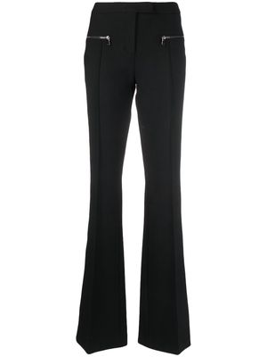 Dorothee Schumacher mid-rise slim-fit flared trousers - Black