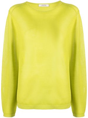 Dorothee Schumacher pointelle-knit long-sleeve jumper - Green
