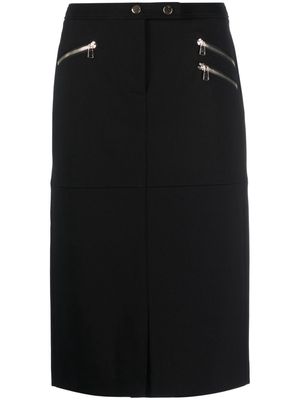 Dorothee Schumacher Punto Milano straight midi skirt - Black