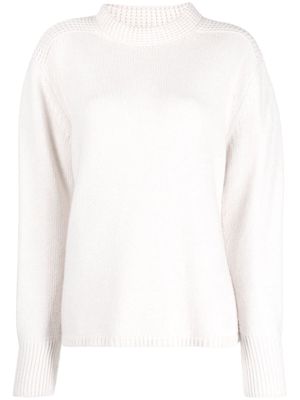 Dorothee Schumacher purl-knit wide-sleeves jumper - White