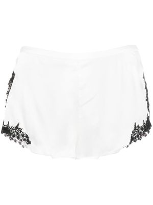 Dorothee Schumacher Sense Of Shine silk shorts - White