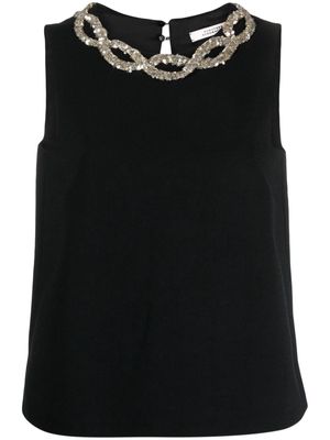 Dorothee Schumacher sequin-embellished sleeveless blouse - Black