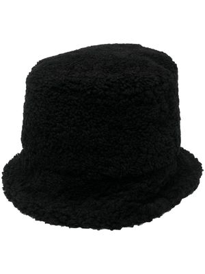 Dorothee Schumacher shearling-trim bucket hat - Black