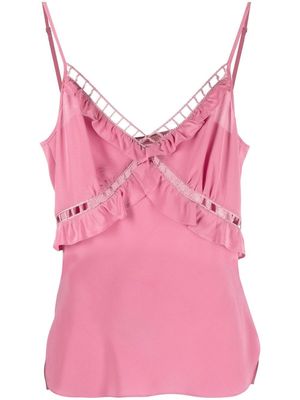 Dorothee Schumacher silk strappy vest top - Pink