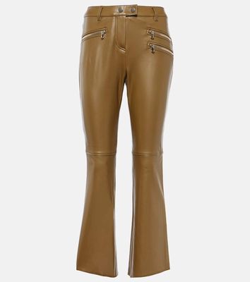 Dorothee Schumacher Sleek Comfort faux leather cropped pants