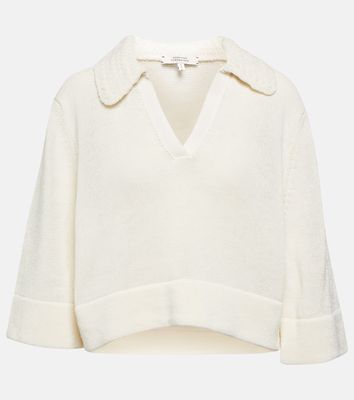 Dorothee Schumacher Sporty wool and cotton-blend polo sweater