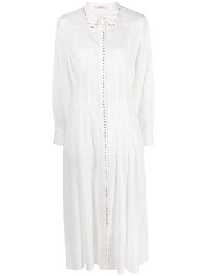 Dorothee Schumacher stud-embellished cotton dress - White