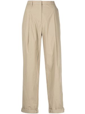 Dorothee Schumacher tapered-leg chino trousers - Brown