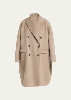 Double-Breast Cashmere Overcoat