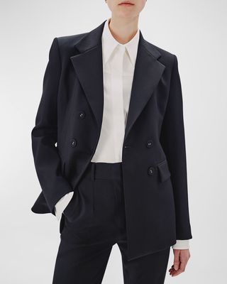 Double-Breast Structured Wool Jacket