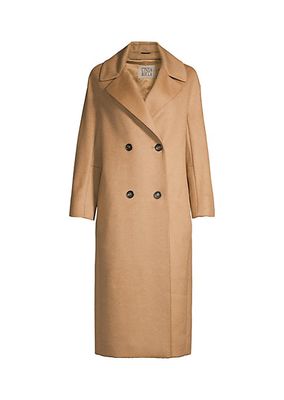 Double-Breasted Camel Hair Coat