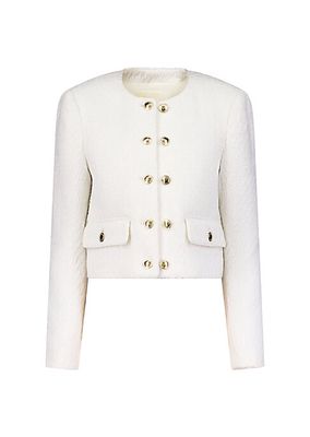 Double-Breasted Tweed Jacket