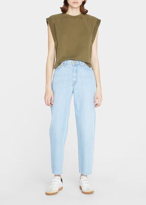 Double Stack Straight Ankle Jeans