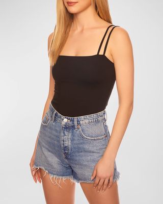 Double String Square-Neck Tank Top