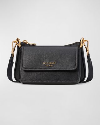 double up leather crossbody bag