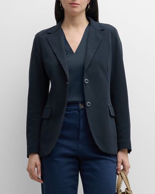 Double-Vented Single-Breasted Blazer