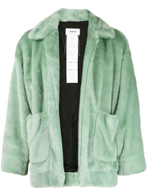 Doublet bear-motif faux-fur jacket - Green